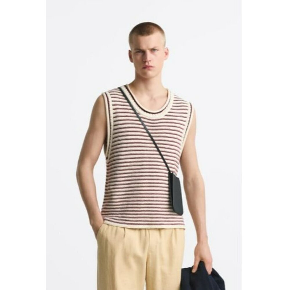 2/$30 Zara Relaxed Crew Neck Vest Size Medium